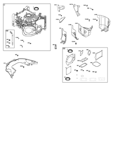 Cylinder Group Diagram and Parts List for 543777-3224-J1 400000 - 699999 Briggs and Stratton Engine